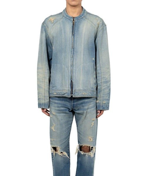 KAMIYA ジャケット テーラードジャケット Denim Biker Jacket メンズ