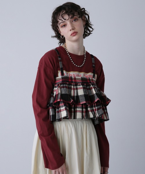 ROSE BUD（ローズバッド） ワッフルチェックビスチェ レディース