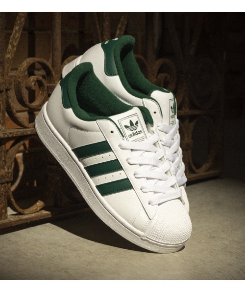 adidas Superstar ホワイト/グリーン シューズ アディダス スーパースタン 