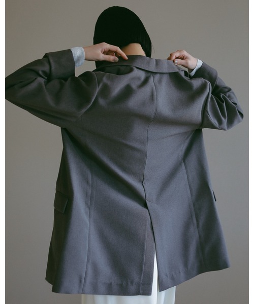 A part byリネンライクWジャケット 完売品 チャコールグレー A part by｜リネンライクWジャケット | Rakuten Fashion(楽天