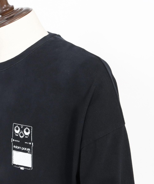 tシャツ 「ADAMPATEK/アダムパテック」distortion long sleeve T/エフェクタープリントロングスリーブTシャツ レディー ADAM PATEK tシャツ ADAMPATEK/distortion long sleeve T