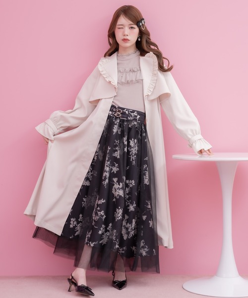 クチュールバイロジータ トレンチコート コート バックレース切替