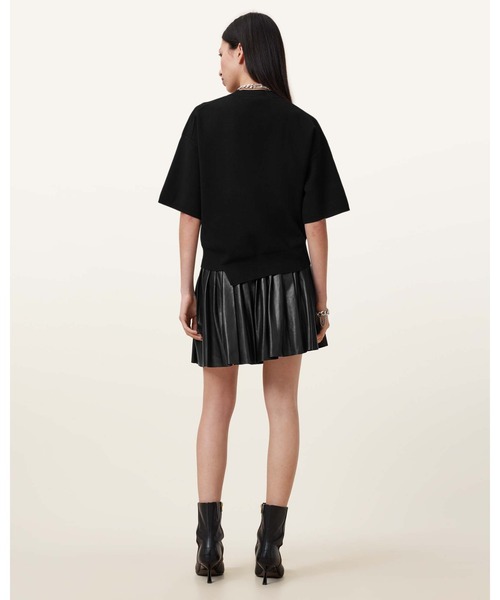 ALLSAINTS スカート VENA LEATHER KILT SKIRT | レザー キルト
