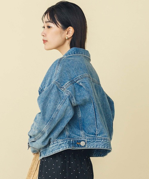 【5エクストララージ (5XL)】サムス サムス レディース ジャケット＆ブルゾン アウター BETH JACKET - Denim jacket - ocean surf