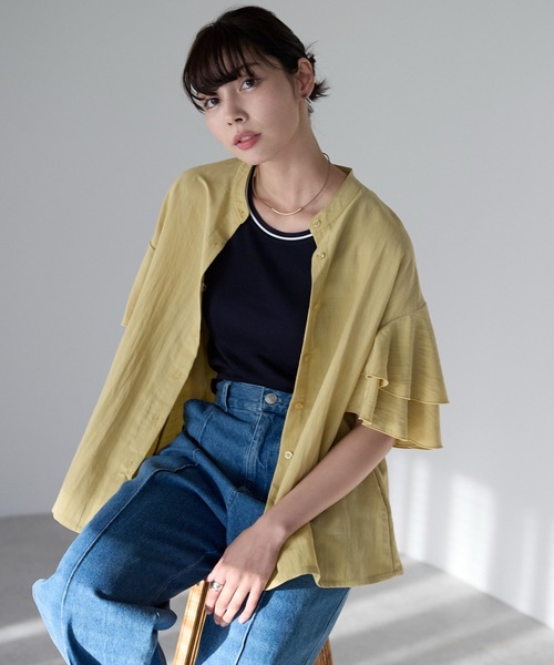 SOTT ブラウス シャツ Layered frill shirt レイヤードフリル