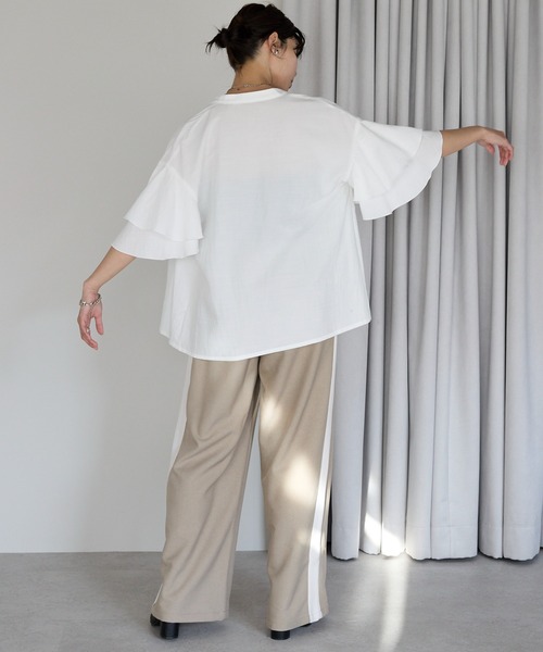SOTT ブラウス シャツ Layered frill shirt レイヤードフリルシャツ