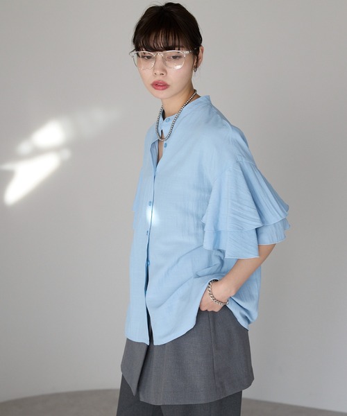 SOTT ブラウス シャツ Layered frill shirt レイヤードフリルシャツ