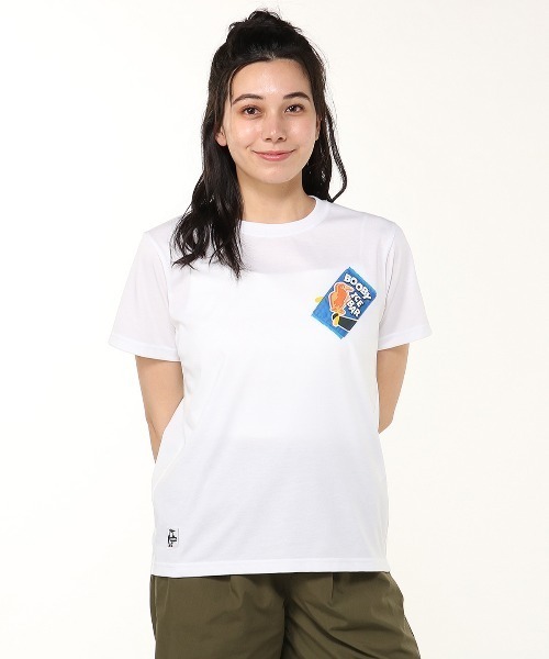 CHUMS チャムス 半袖 Tシャツ レディース アイスグラフィックTシャツ UVケア CH11-2536 セール】CHUMS/チャムス アイスグラフィックTシャツ/UVケア CH11