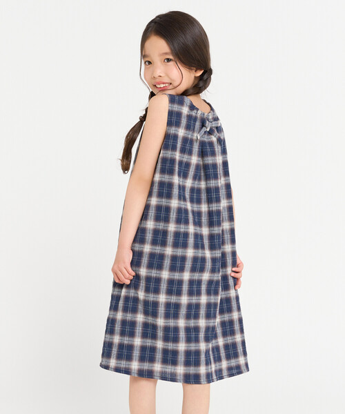 COMME CA ISM（コムサイズム） ワンピース くしゅっとチェック 2way