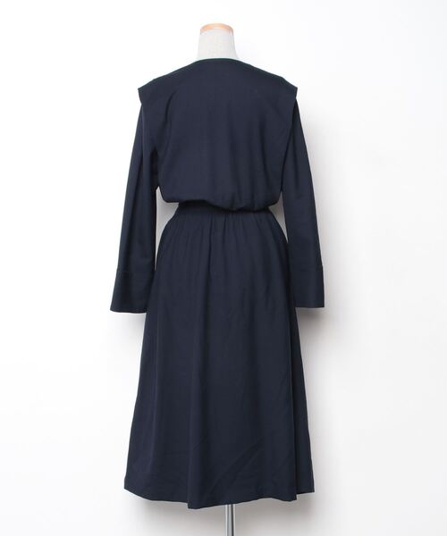 「CITY」 長袖ワンピース 1 ネイビー レディース_画像2