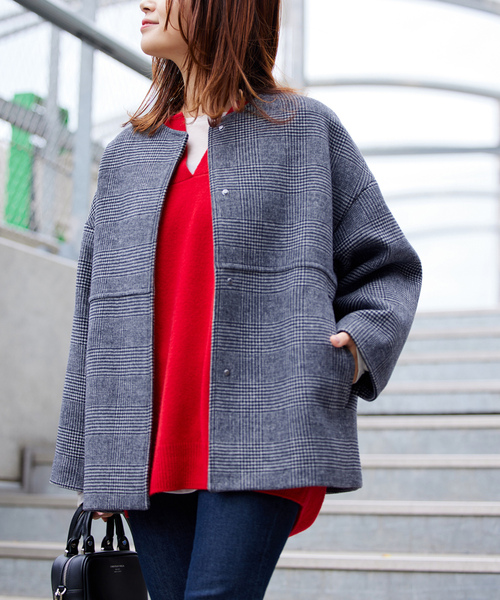 JOURNAL STANDARD ブラック ノーカラージャケット JOURNAL STANDARD（ジャーナルスタンダード） ノーカラージャケット 38