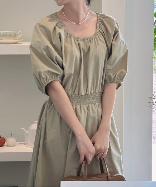 ワンピース シャーリングパフワンピース : ZOZOTOWN Yahoo!店