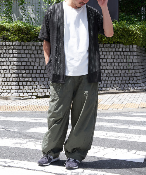 ikka カーディガン 「吸水速乾／2点セット」透かしカーデDRY