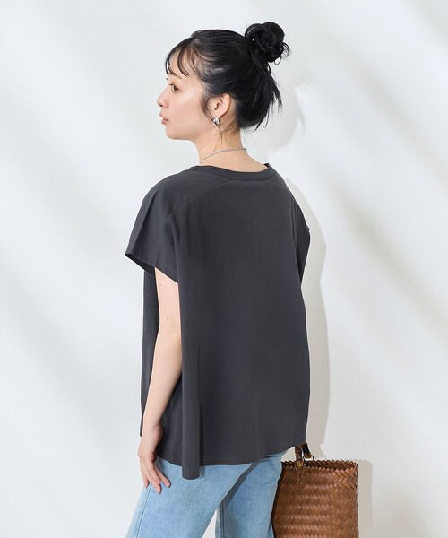 FREAK'S STORE tシャツ Vネック ロゴTシャツ レディース