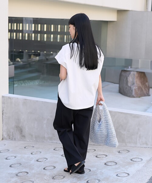 [3枚セット]   無地 白 Vネック半袖Tシャツ ロゴ Tシャツ レディース 半袖 無地 Vネック カジュアル 白 黒