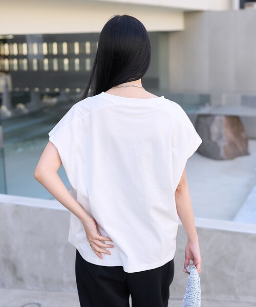 FREAK'S STORE tシャツ Vネック ロゴTシャツ レディース