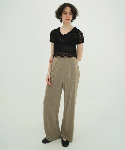 CLANE（クラネ） ニット セーター CROPPED CROCHET KNIT TOPS