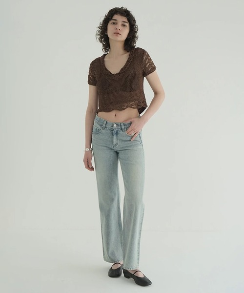 CLANE（クラネ） ニット セーター CROPPED CROCHET KNIT TOPS