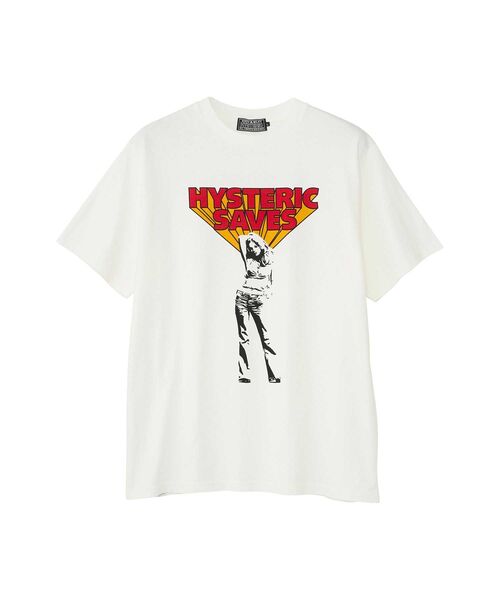 HYSTERIC GLAMOUR tシャツ SAVES Tシャツ メンズ : ZOZOTOWN