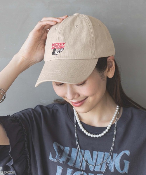 GLOBAL WORK キャップ 帽子 MICKEY/刺繍CAP/492642 レディース