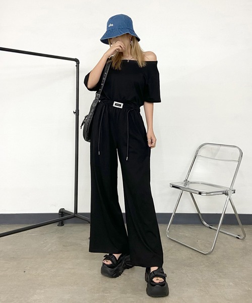 non-hedge（ノンヘッジ） セットアップ オフショルトップスワイド