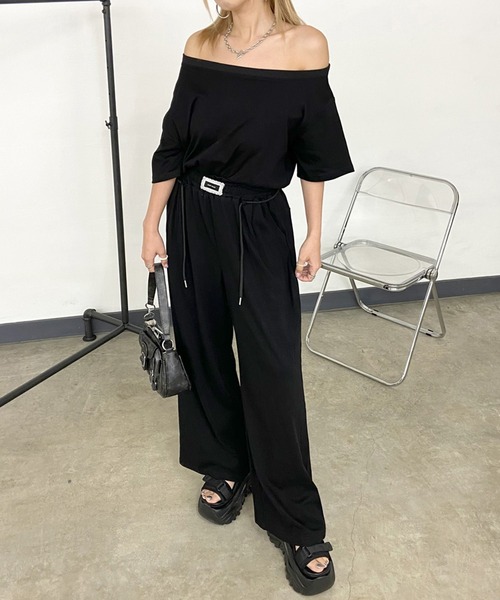 non-hedge（ノンヘッジ） セットアップ オフショルトップスワイド