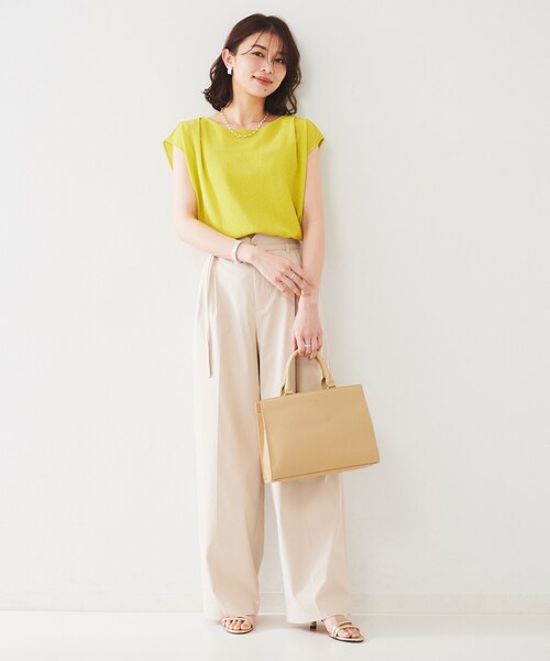 tシャツ PG sideline sheer knit レディース UNTITLED tシャツ 「ジャージ素材」インナードッキングシアー