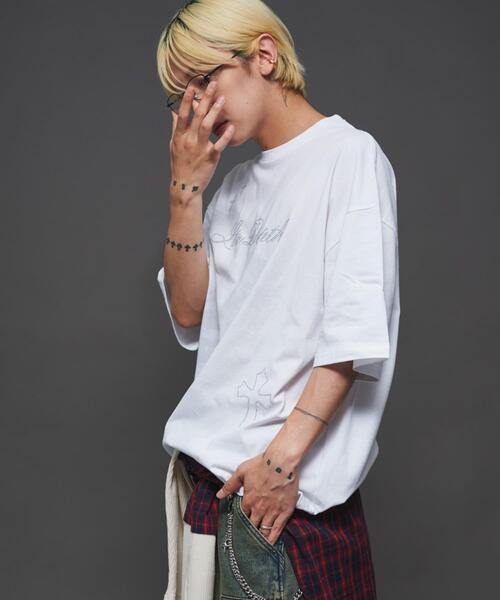 tシャツ ラインストーンワンショルダーTシャツ レディース メンズ ラインストーンワンショルダーTシャツ（Tシャツ/カットソー