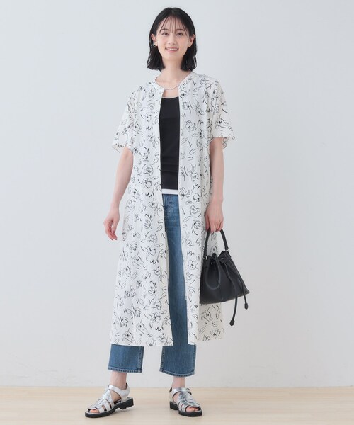 INDIVI（インディヴィ） ワンピース 「洗える／UVケア／羽織り可能