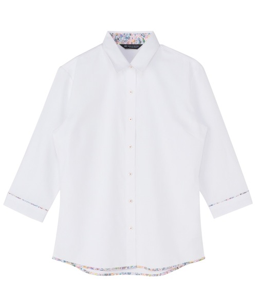 フォーマル ブラウス シャツ 形態安定ノーアイロン レギュラー 7分袖ビジネスワイシャツ レディース | BRICK HOUSE by TOKYO SHIRT