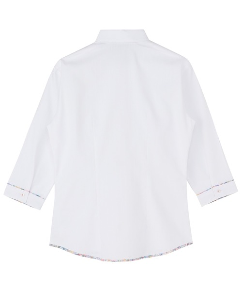 フォーマル ブラウス シャツ 形態安定ノーアイロン レギュラー 7分袖ビジネスワイシャツ レディース | BRICK HOUSE by TOKYO SHIRT | 02