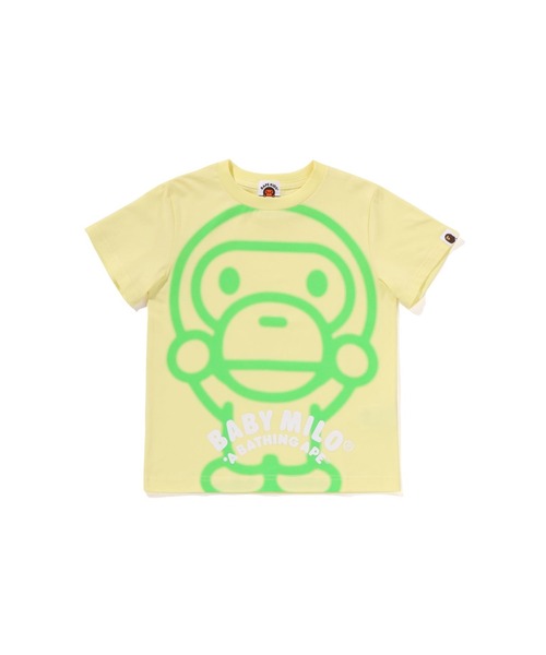 アベイシングエイプ　キッズTシャツ　ベビーマイロ アベイシングエイプ ベイビーマイロ Tシャツ ブラック 黒 ドック
