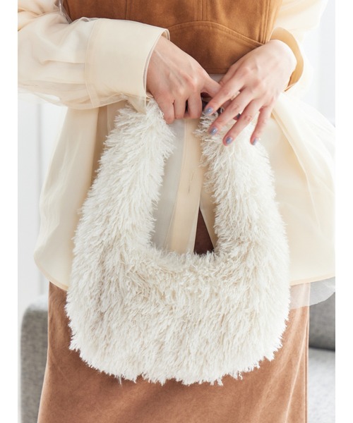 Ungrid（アングリッド） ハンドバッグ フェイクファーラウンド