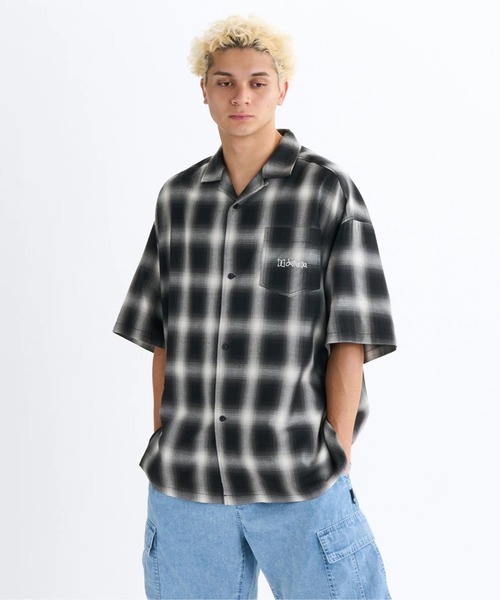 DC SHOES シャツ 25 OMBRE CHECK SHIRT /DC胸ポケットロゴワン