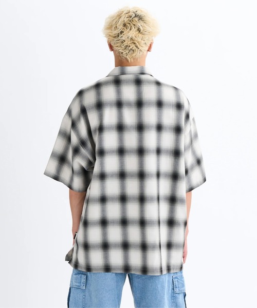 【PERSTEP】★男女兼用★25SS DOWNTOWN CHECK SHIRT DC SHOES シャツ 25 OMBRE CHECK SHIRT /DC胸ポケットロゴワン