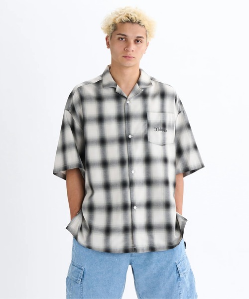 DC SHOES シャツ 25 OMBRE CHECK SHIRT /DC胸ポケットロゴワン