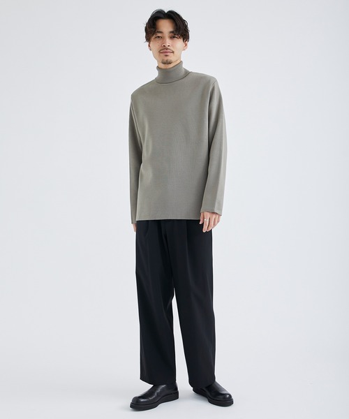 「CITY」 タートルネックニット 1 レッド メンズ_画像6