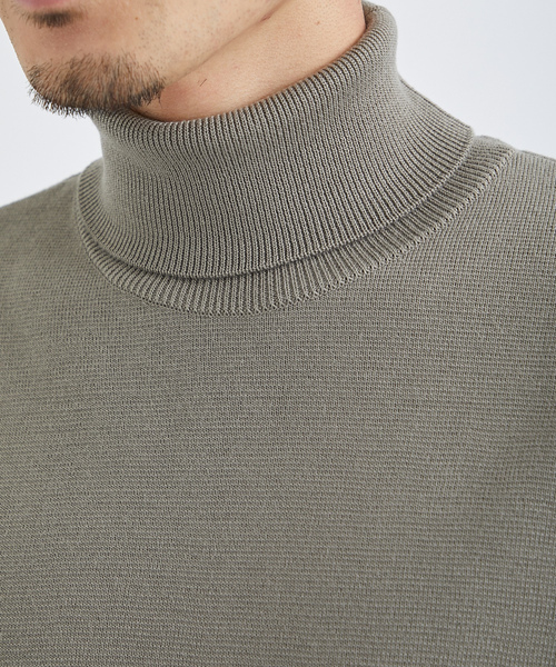 「CITY」 タートルネックニット 1 レッド メンズ_画像8