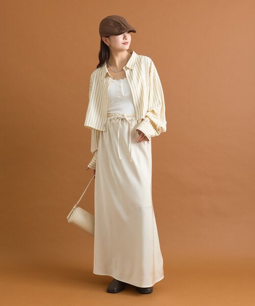 mystic（ミスティック） ロング スカート 「2サイズ展開」サテン