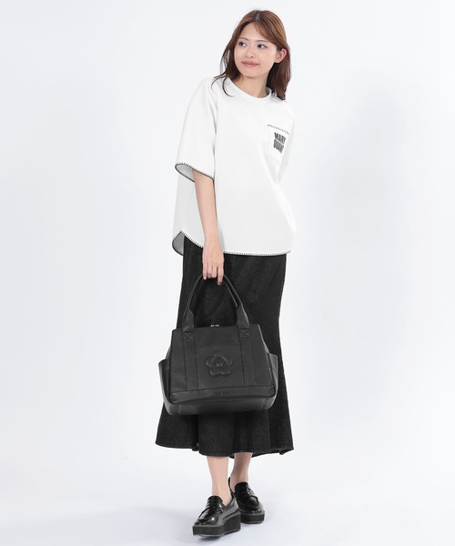 2-5日着 MARY QUANT スクエアシュリンクデイジー トートバッグ スクエアシュリンクデイジー トート | MARY QUANT（マリー