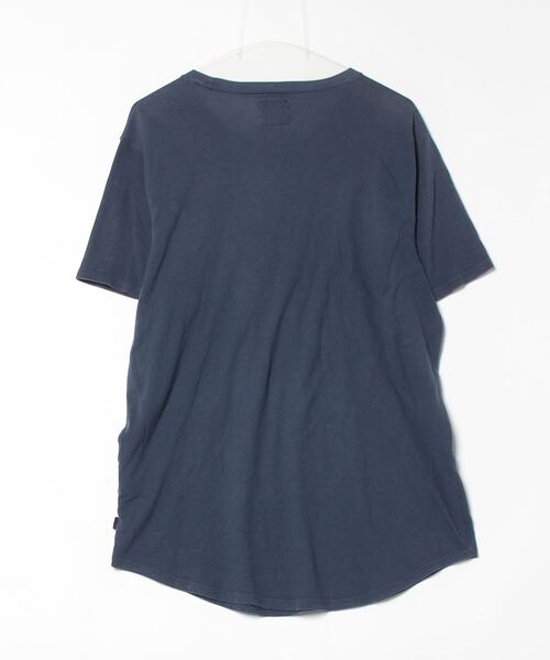 「Abercrombie&Fitch」 花柄半袖Tシャツ L ネイビー メンズ