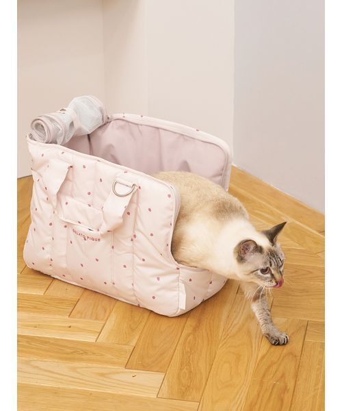 GELATO PIQUE ベージュ　キャリーバッグ　新品未使用 gelato pique（ジェラートピケ） ペットキャリー 「CAT＆DOG