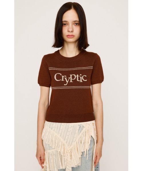 SLY（スライ） サマーニット ニット セーター LOGO JQ SHORT SLEEVE