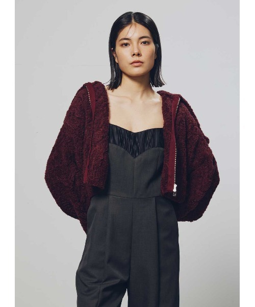 COEL（コエル） ニット セーター ビッグカラー手編みジップ