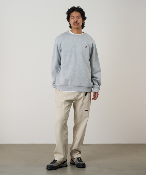 Gramicci グラミチ プリント スウェット トレーナー グレー L Gramicci（グラミチ） トレーナー スウェット メンズ レディース