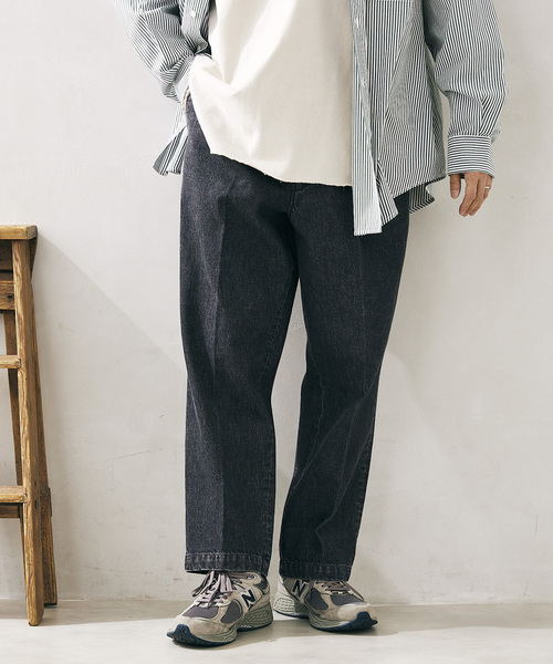 「JOURNAL STANDARD relume」 加工デニムパンツ LARGE ブルー メンズ
