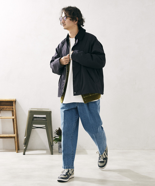 「JOURNAL STANDARD relume」 加工デニムパンツ LARGE ブルー メンズ