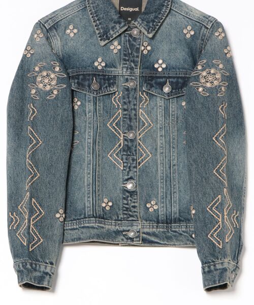 Desigual（デシグアル） デニムジャケット gジャン ミラー刺繍デニム