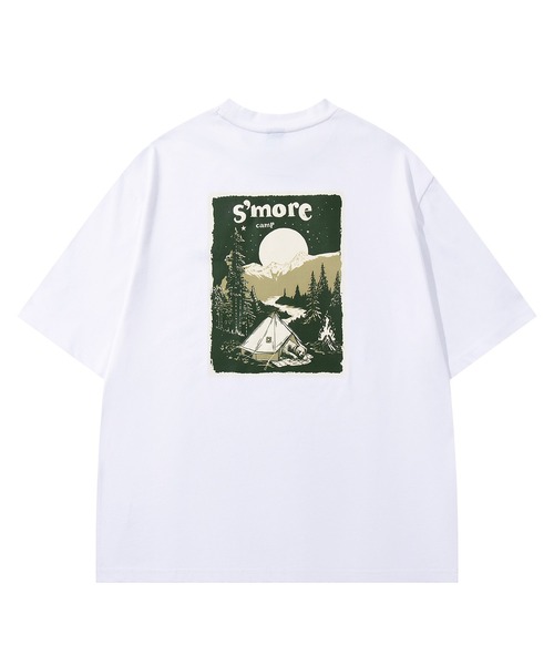 S'more tシャツ 半袖 S'more Solo Camping Bear S/S pt.Tee ソロ