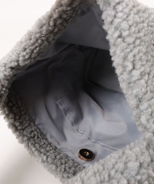Lee（リー） トートバッグ ボアフリース ロゴ ワンポイント刺繍 ワン
